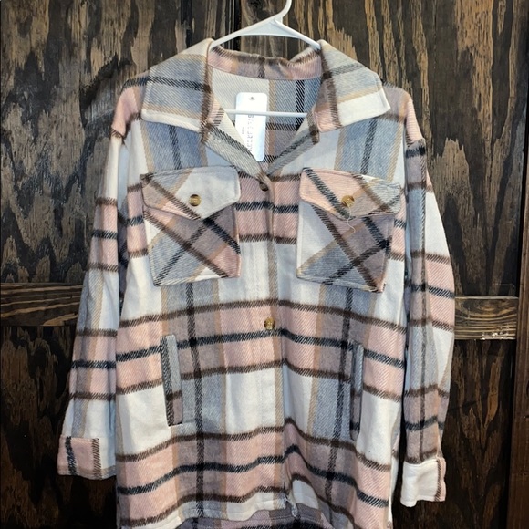 NWT Flannel Jacket❤️❤️❤️❤️❤️❤️ - Picture 1 of 8